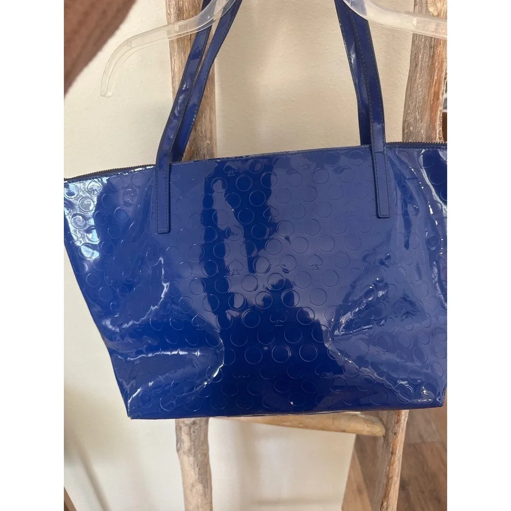 Women's Kate Spade Yaletown Sophie‎ Tote Royal Blue patent leather zip